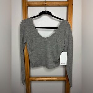 lululemon athletica Gray Long Sleeve Align Women's Tee
